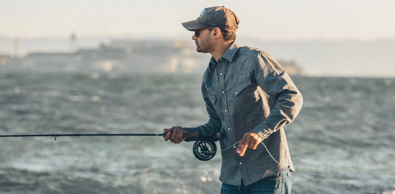 The Western Shirt In Upcycled Chambray - Image 14