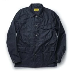 The Task Jacket In Waxed Navy