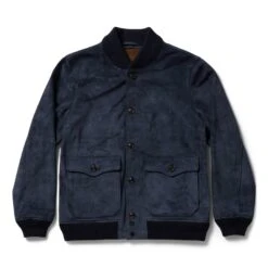 The Aviator Jacket In Midnight Suede