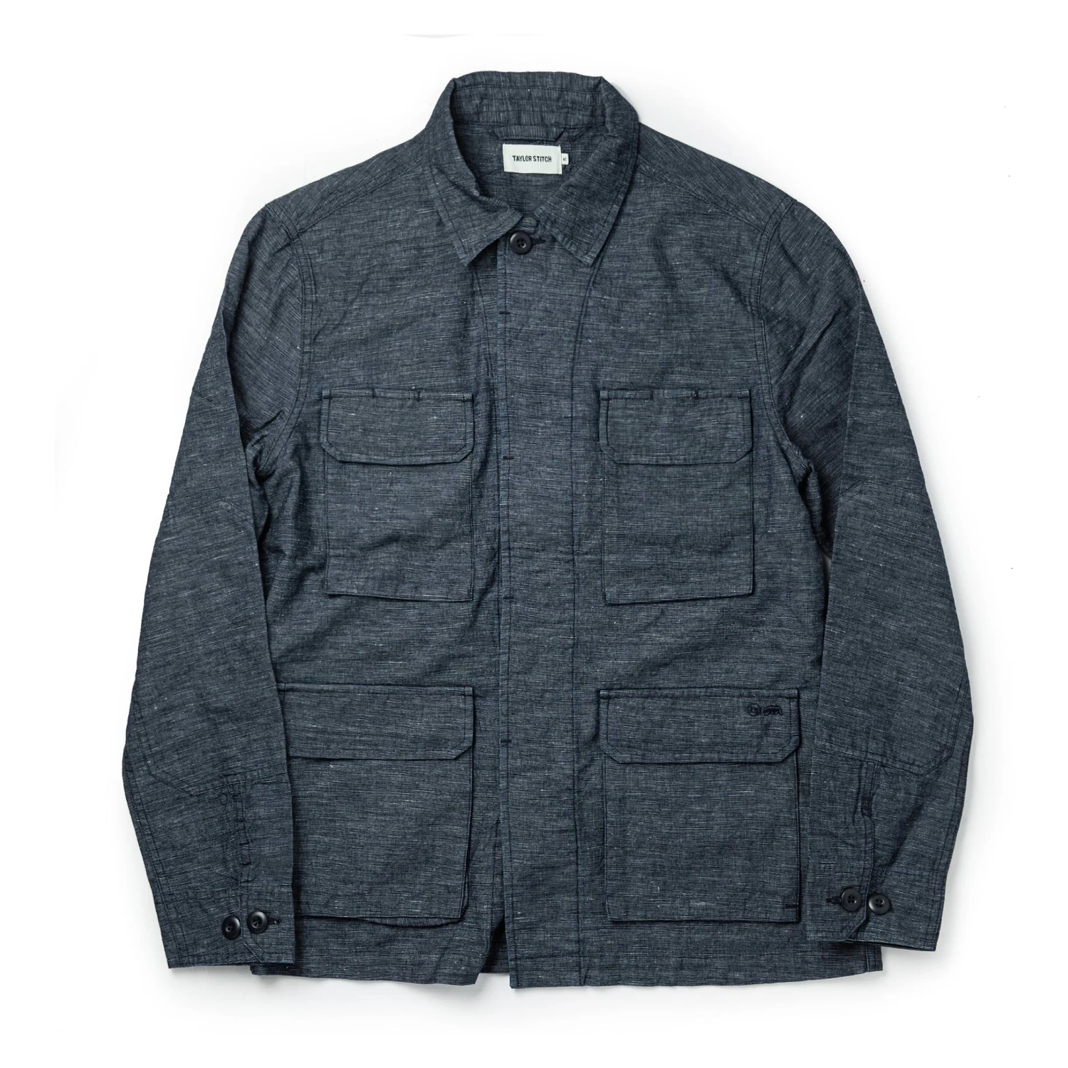 The BDU Shirt Jacket In Indigo Slub