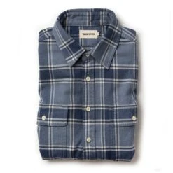 The Ledge Shirt In Navy Plaid