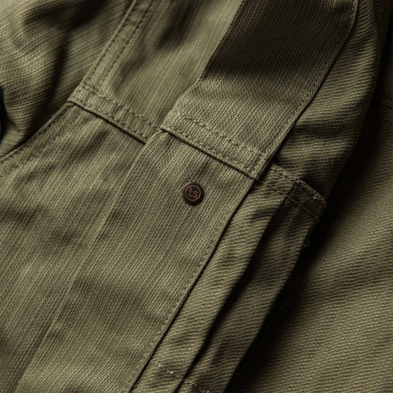 The Ryder Jacket In Yoshiwa Mills Olive - Image 9