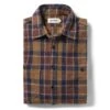 The Utility Shirt In Caramel Jaspe Herringbone Plaid