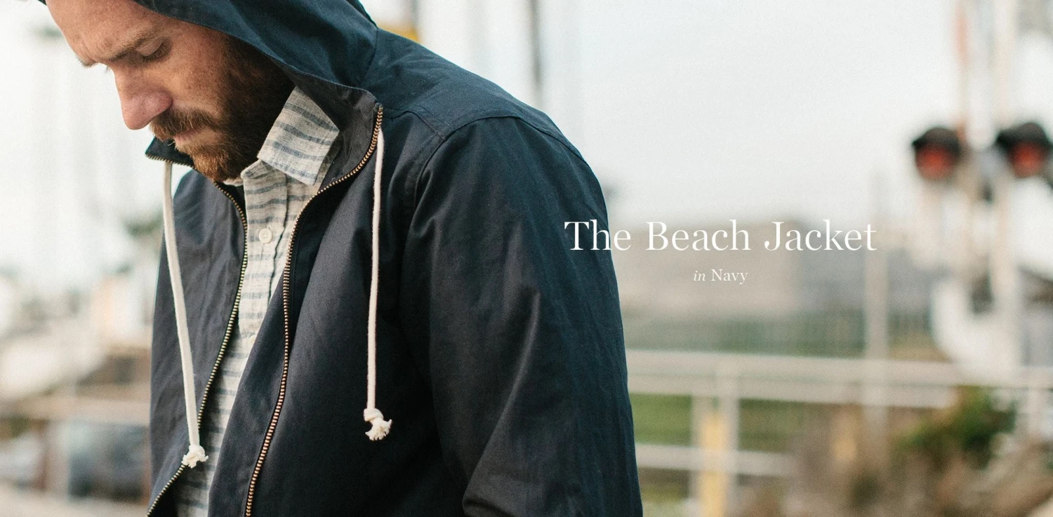 None The Beach Jacket In Navy - Image 7