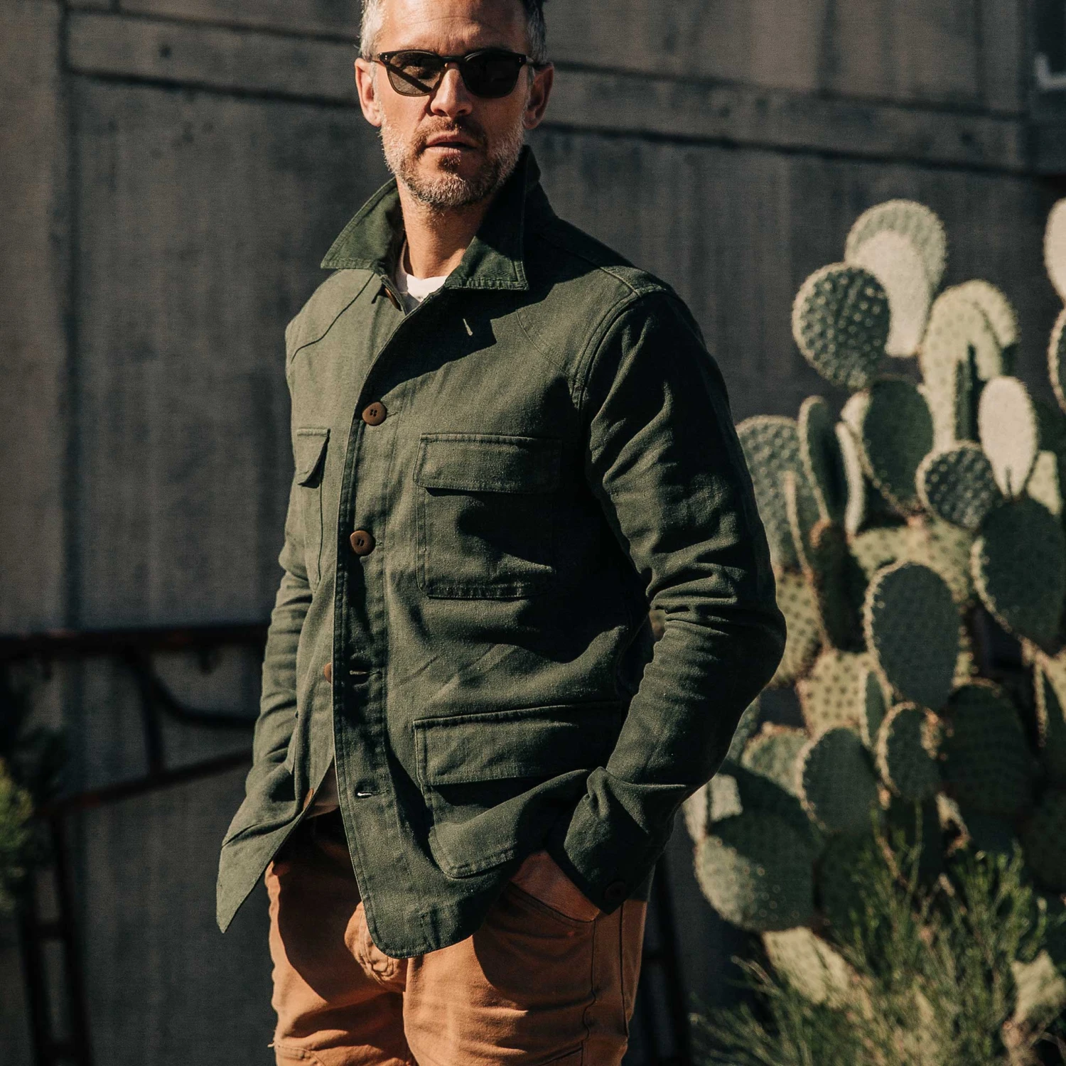 The Project Jacket In Olive Boss Duck - Image 2