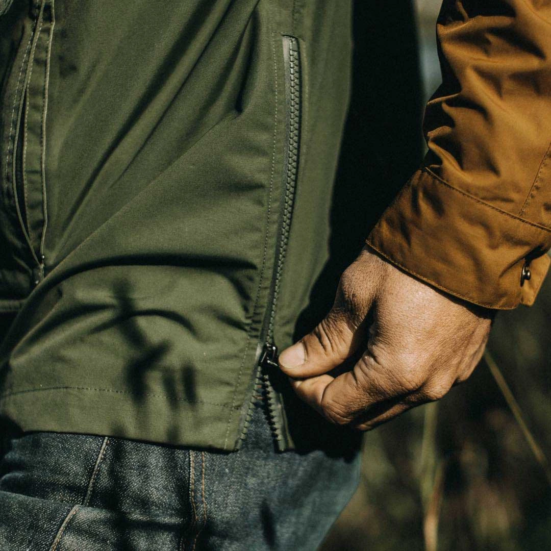 The Powder Jacket In British Khaki & Olive - Image 5