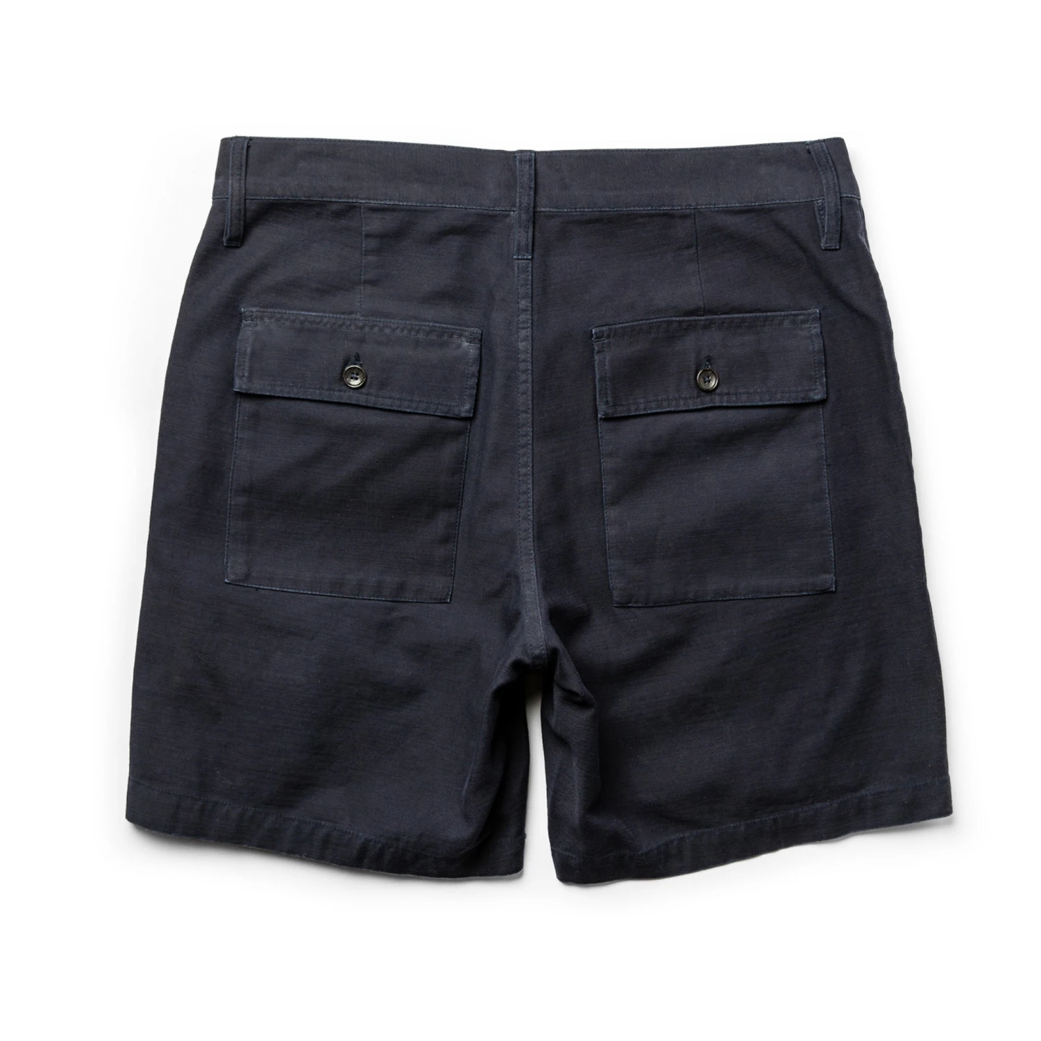 The Trail Short In Navy Slub Sateen - Image 10