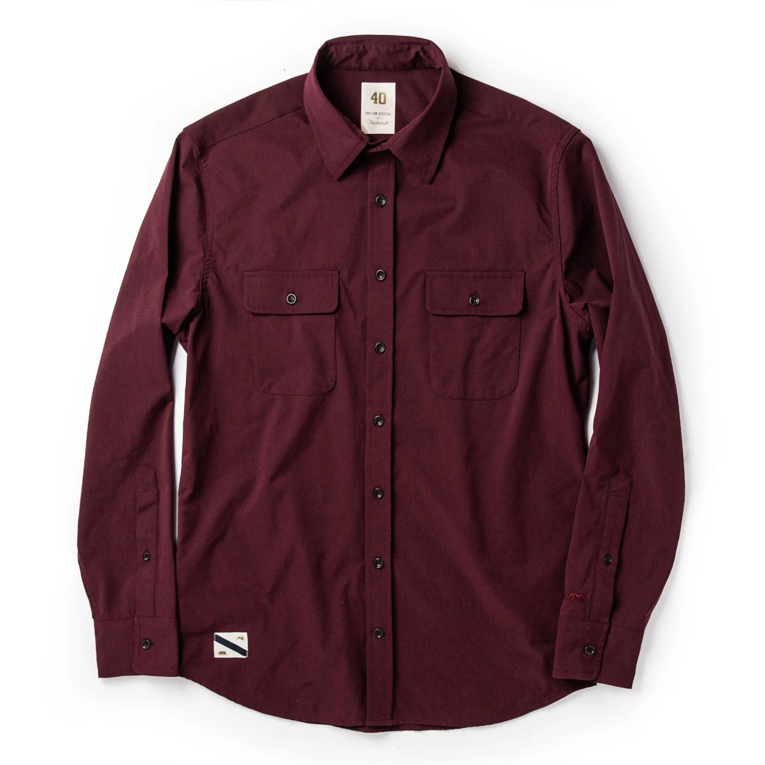 The Over Shirt In Wine - Image 11