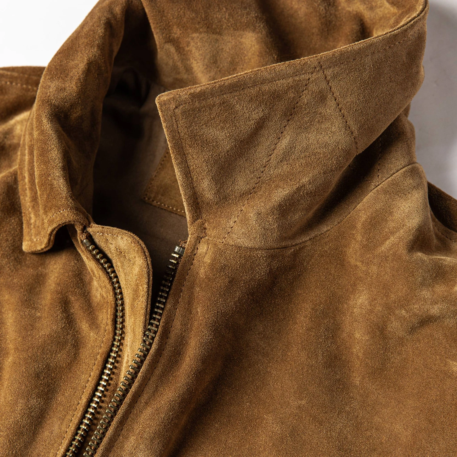 The Wyatt Jacket In Cognac Suede - Image 9