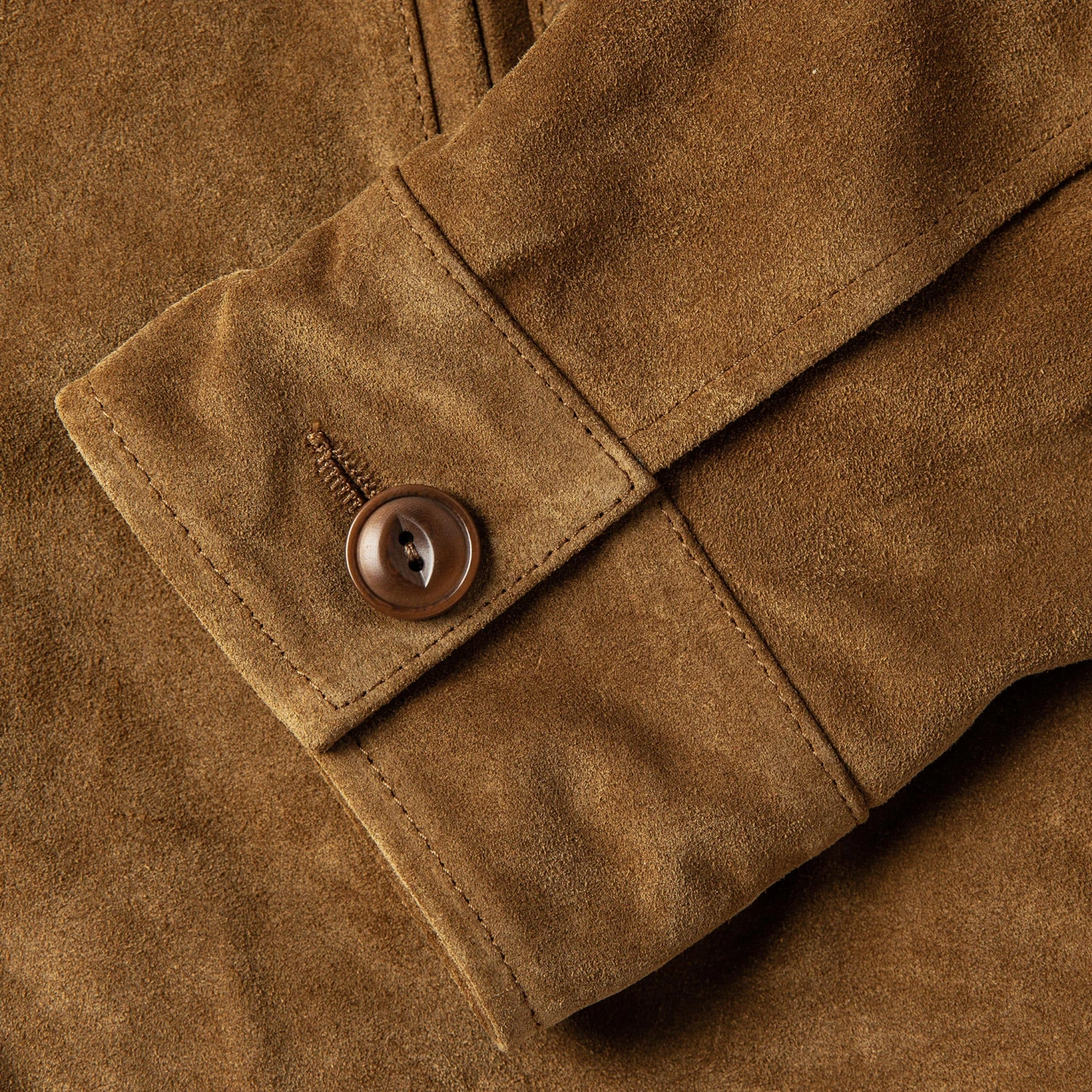The Wyatt Jacket In Cognac Suede - Image 11