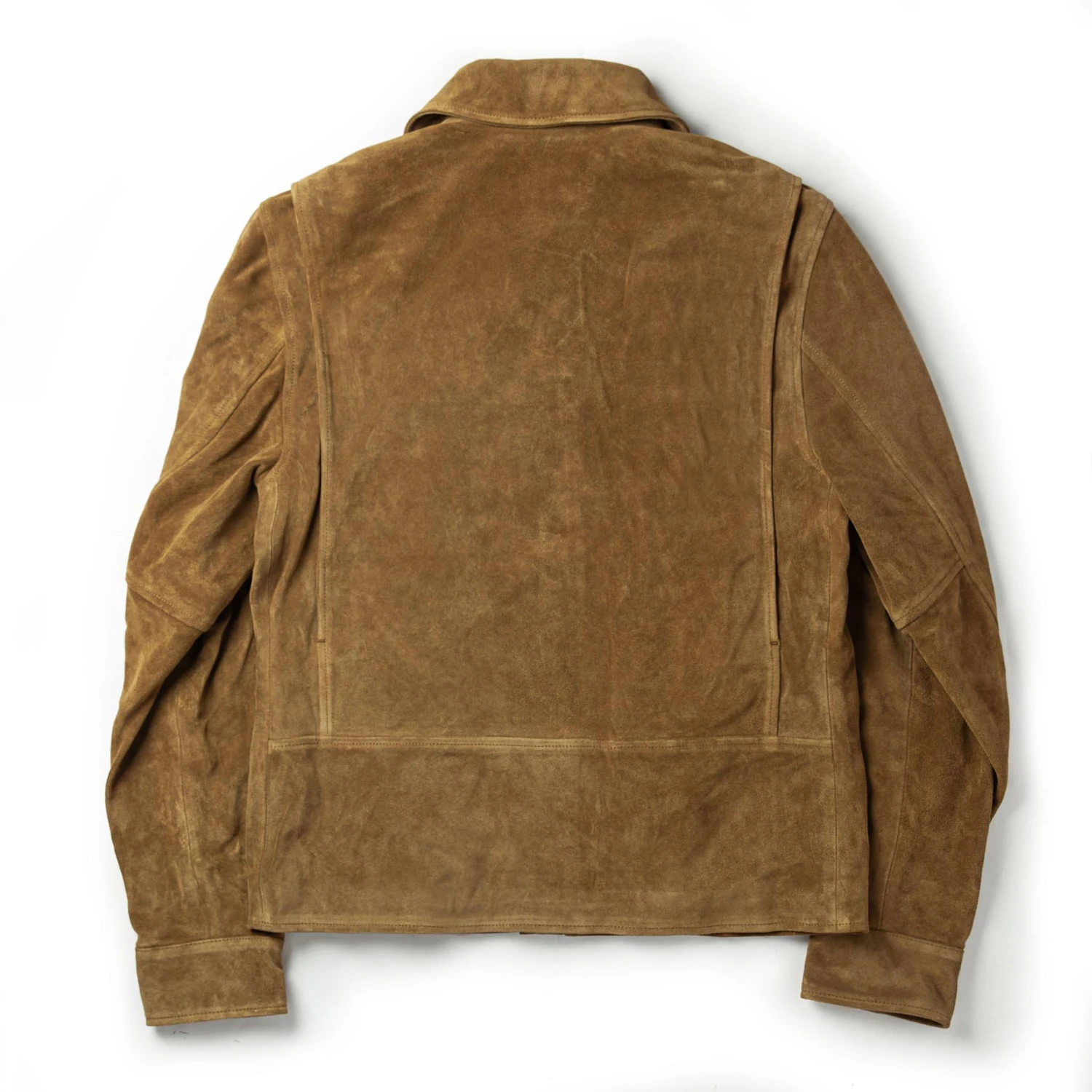The Wyatt Jacket In Cognac Suede - Image 13