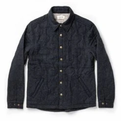 None The Wilton Jacket In Navy Birdseye Wool