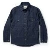 None The Quilted Jacket In Indigo Boss Duck