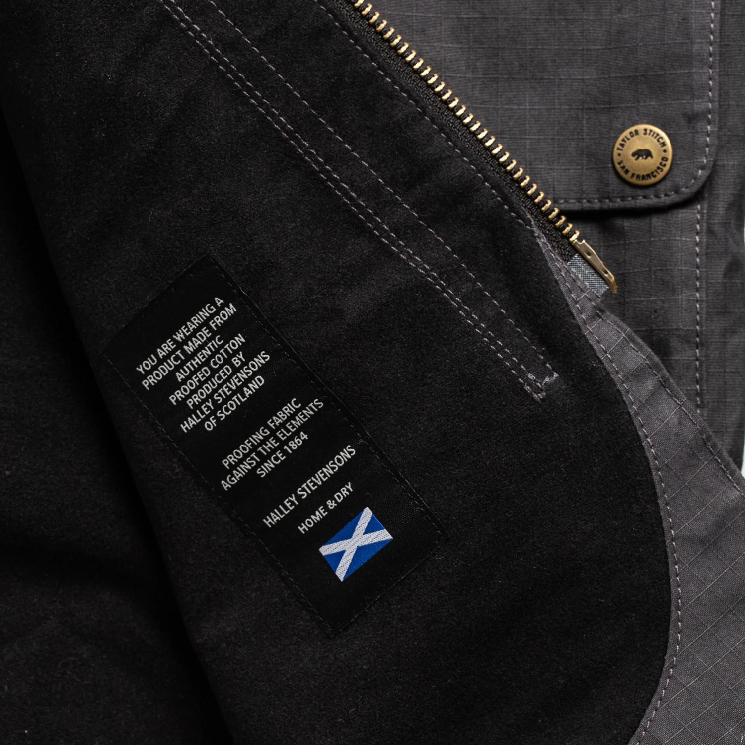 The Rover Jacket In Ripstop Slate Dry Wax - Image 8