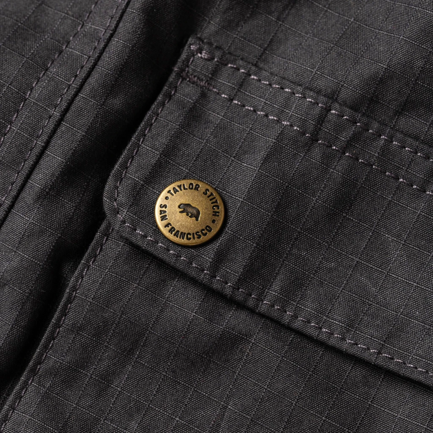 The Rover Jacket In Ripstop Slate Dry Wax - Image 10