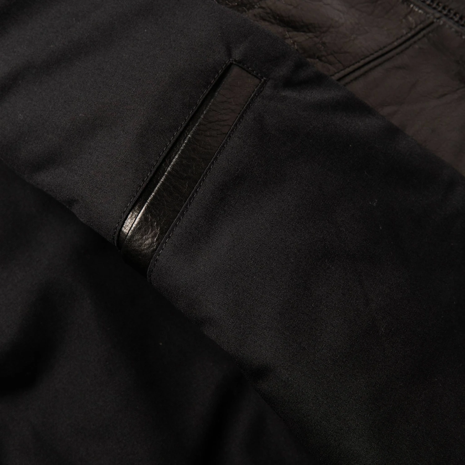 The Band Collar Moto Jacket In Black Steerhide - Image 12