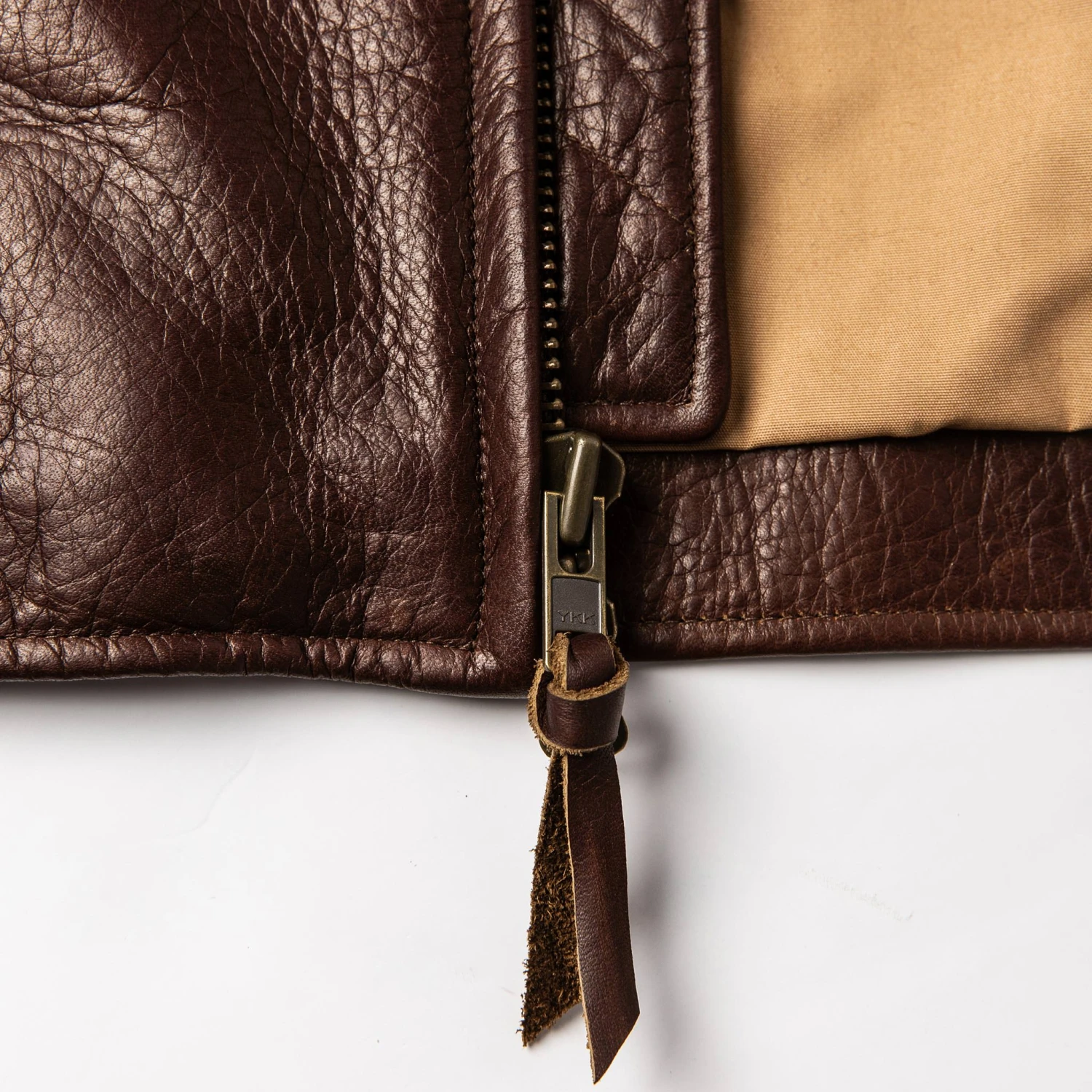 The Band Collar Moto Jacket In Espresso Steerhide - Image 9