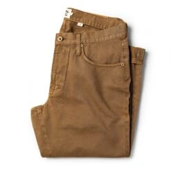 The Slim All Day Pant In Rustic Oak Organic Selvage