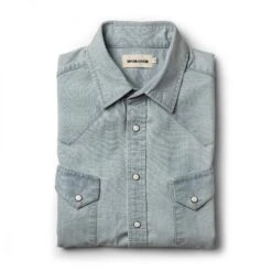 The Western Shirt In Washed Selvage Chambray